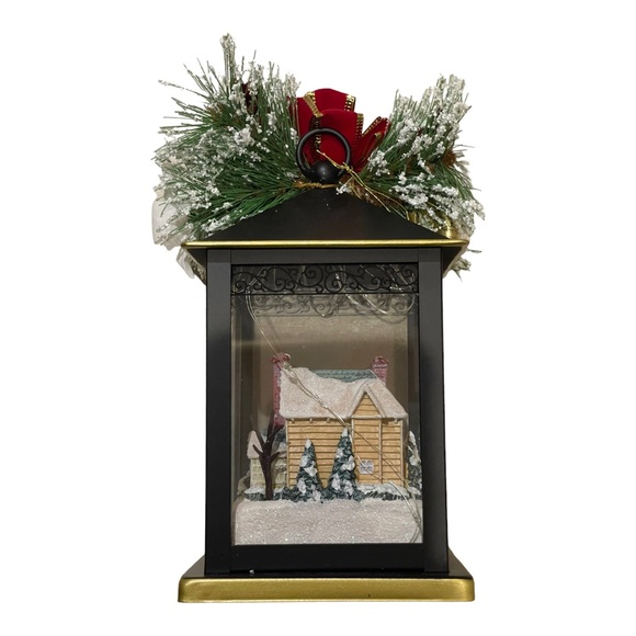 The Bradford Exchange Thomas Kinkade Sparkle of the Season Lantern “Joy” - Picture 7 of 11